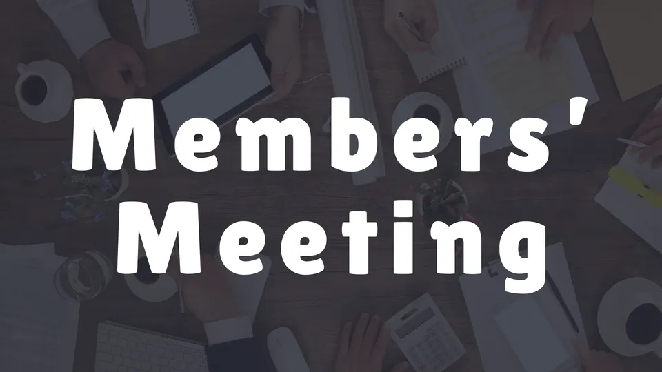 Members' Meeting at Lucy Baptist Church