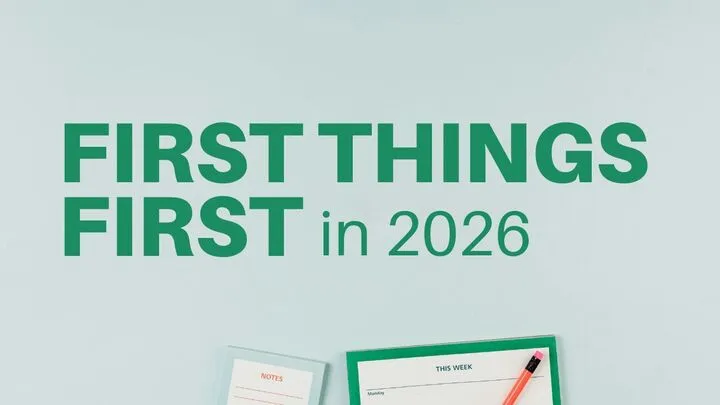 First Things First in 2026 series artwork